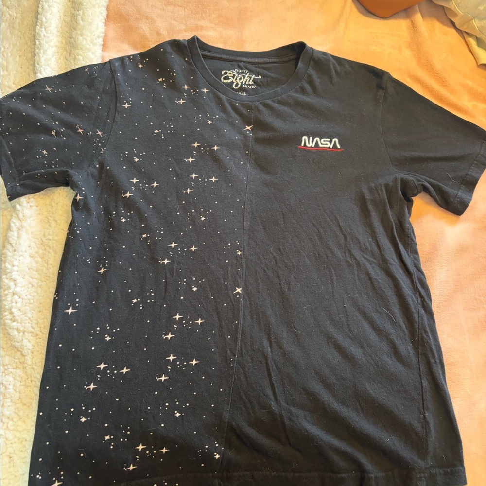 NASA Black Graphic T-Shirt
